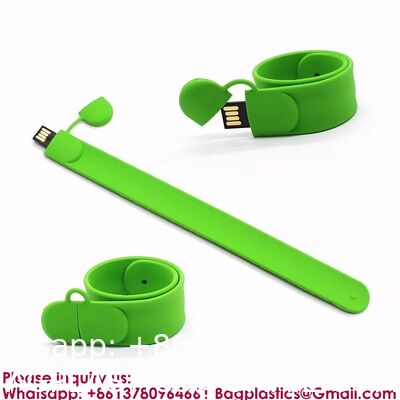 Top Selling 2GB Silicon USB 2.0 Flash Drive Bracelet/Wristband New Product Made in China Custom Blank Usb Flash Drive Silicone Wristband Bracelets for Souvenir