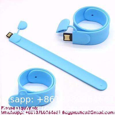 Top Selling 2GB Silicon USB 2.0 Flash Drive Bracelet/Wristband New Product Made in China Custom Blank Usb Flash Drive Silicone Wristband Bracelets for Souvenir