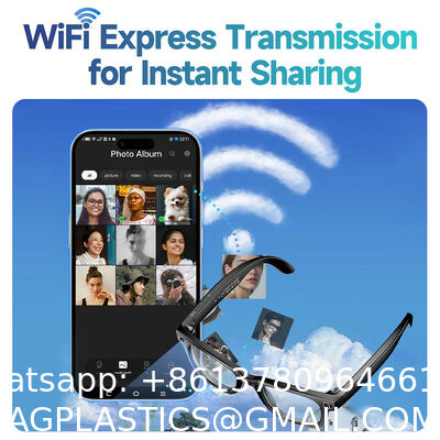 AI Smart Glasses With 8MP Camera, Real-Time Translation, 4K Video & Dual Microphone Noise Cancellation, Voice Assistant, For Travel, Vlogging, Meetings