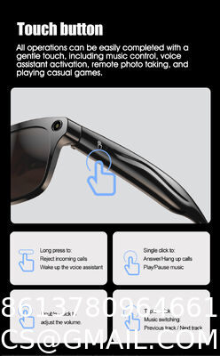 AI Smart Glasses with Camera, 1080P Video Recording Glasses, 8MP Camera Glasses, Real Time Translation, ChatGPT AI Voice Assistant, Open-Ear Audio,Sunglasses  Color-Changing Clear and Green Lense