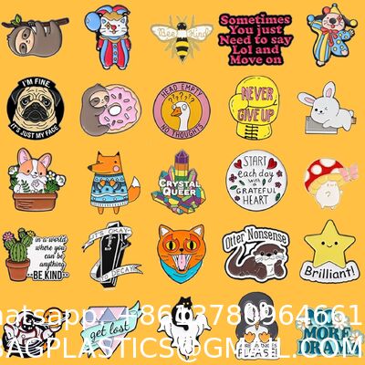 Suit Coat Brooch Long Needle Lapel Pin for Sale Cute Enamel Pins Bulk, Funny Backpack Pins Aesthetic Lapel Badge Pins Set Assorted Enamel Brooch Pins For Backpacks, Hats, Bags, Landyards
