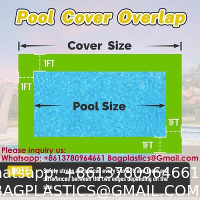 Source Manufacturers Pool Cover Polycarbonate 100% Polypropylene Solar Cover Pool With Pool Cover Accessories Swimming Pool Net Cover Above Ground Pool Cover 100% Polypropylene pp for Sun Shade