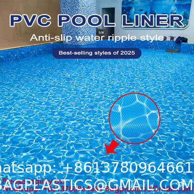 Factory UV Resistant Blue PVC Swimming Pool Plastic Vinyl Liners For Above And Below Ground Pools Reinforced PVC 1.5mm High Polymer Waterproof Membrane Pool Liner Colorful 1.5mm Small Pool Swim Fest