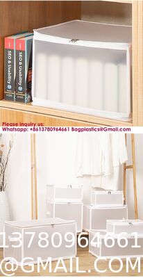 Heavy Duty Blanket Storage Bags Clothes Storage Foldable Closet Organizers Containers With Reinforced Handle For Clothing, Blanket, Comforters, Bed Sheets, Pillows And Toys