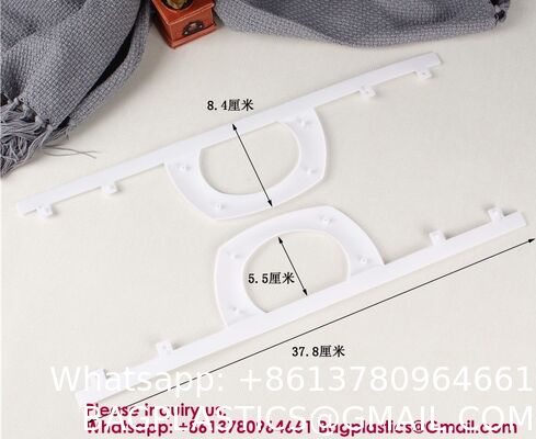PLASTIC HANDLE PLASTIC HANGER HANDLE BAG HANGER BAG Wholesale Plastic Detachable Bag Handle Packaging Bag Handles Hanger White 13cm 20cm For Packing Gift Storage Bags Accessories