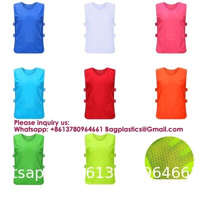 Pinnies Set Of 12/24 Scrimmage Vests, Team Practice Sports For Child Youth/Adult, Lightweight Basketball Jersey Soccer Pinnies Youth with Numbers Scrimmage Team Practice Vests Pennies Jerseys