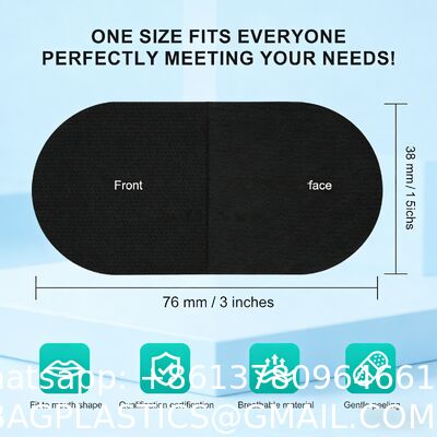 Sleep Cotton Bamboo Silk Custom Color Shape Mouth Tape Lips for Sleeping Hypoallergenic Breathing Nose Tape Nasal Strips Premium Custom Sleep Mouth Tape Stop Snore Snoring Stopper for Sleeping