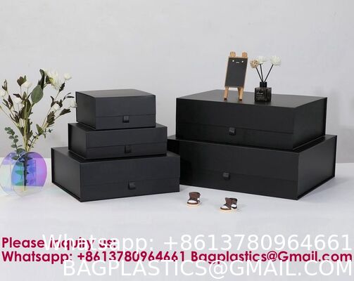Extra Large Black Gift Box 16.5x14x5.5 Inches,Gift Boxs For Presents With Lid Magnetic Closure Collapsible,Groomsman Proposal Box,Birthday, Christmas,For Clothes And Large Gifts