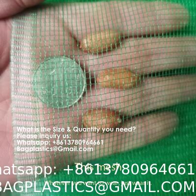 Reusable Drawstring Fresh Produce Thickened Purple Green Large Mesh Plastic Dense Small Mesh Woven Net Bag From China For Packing Chili Radix Pseudostellariae