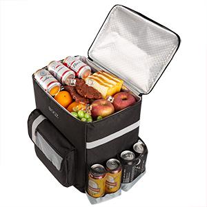 Leak-Proof Reusable Cooler for Bicycle Transport, Ubers, Doordash, Postmates