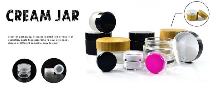 백인 검은 Lid와 화장용 식품 팩 100 밀리람베르트 150 밀리람베르트 200 밀리람베르트 250 밀리람베르트 300 밀리람베르트 호박색 애완 플라스틱 미용 크림 병 0