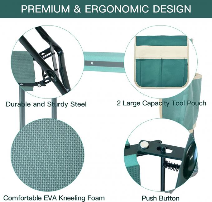 아주 튼튼하며 정원을 만든 무릎 꿇는 의지, 무릎 꿇는 사람을 정원을 만들고 툴 작은 주머니, 가지고 다닐 수 있는 접힌 정원 걸상에 의해 안착합니다 13