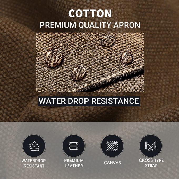 원예 작업 정원용기구 저장 앞치마 물방울 저항하는 면 캔버스는 뒤로 조정할 수 있는 앞치마를 넘습니다 3