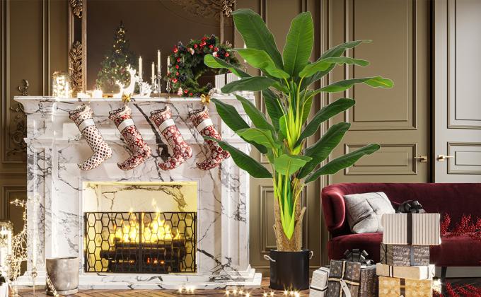 artificial banana tree fake banana tree travelers palm tree plant fake plants indoor decor