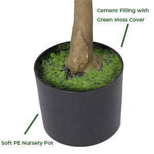 artificial fiddle leaf fig tree in pot fake trees with planter artificial tree for home decor 