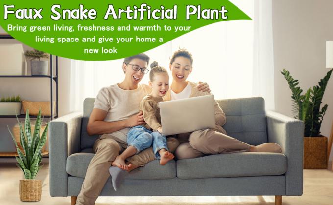 Artificial Plant Faux Snake Plant Artificial Snake Plant Fake Snake Plant Faux Sansevieria Plant 