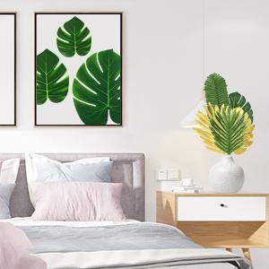 artificial palm leaves