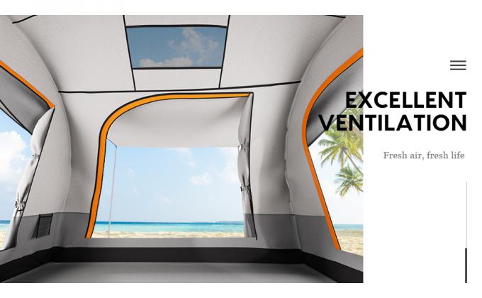 WASAGUN SUV Tent with Removable Sun Shelters PU2000mm Waterproof Rain Fly Car Tent 