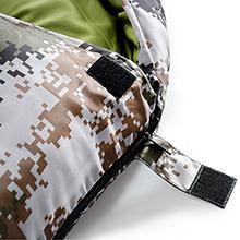 Half-circle hood with adjustable drawstring