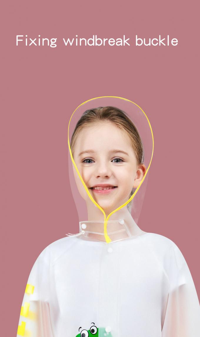 아이들 방수 레인코트, 아이들의 레인코트 투명한 판초, 학생들은 학원 가방 레인코트에서 애니메이션을 가렸습니다 5