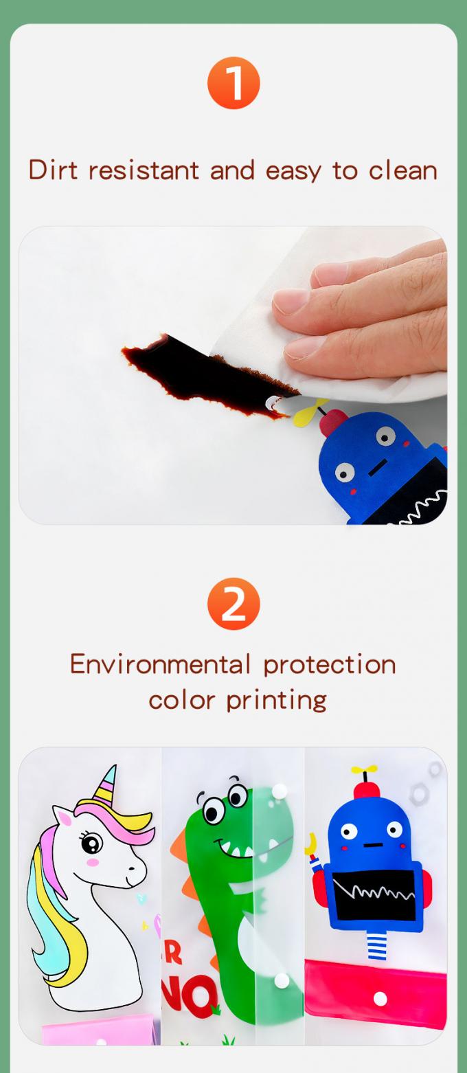 아이들 방수 레인코트, 아이들의 레인코트 투명한 판초, 학생들은 학원 가방 레인코트에서 애니메이션을 가렸습니다 8