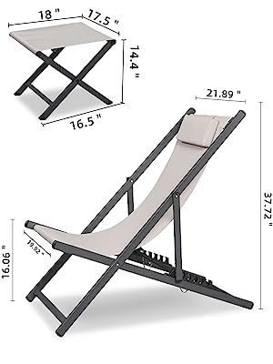 outdoor sling chairs