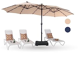 patio umbrella with LED light