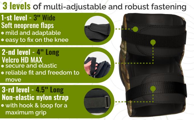 easily adjustable knee pads