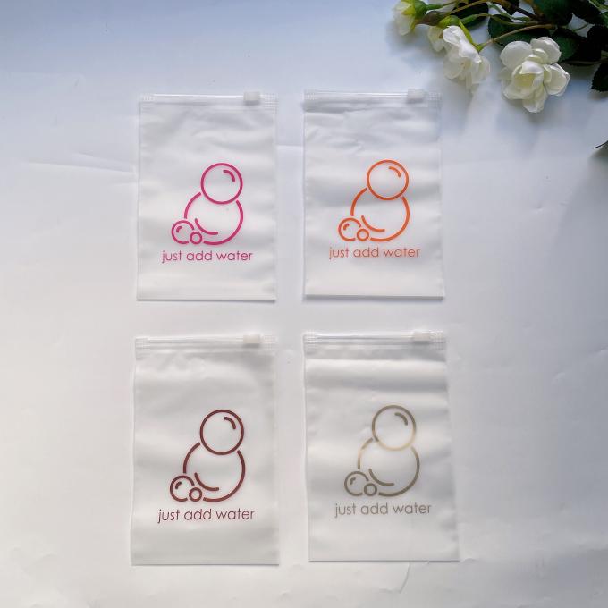 주문 광택이 없는 인쇄 Pe 지퍼 자물쇠 옷과 신발을 위한 많은 지퍼 자물쇠 서리로 덥은 플레스틱 포장 부대 3