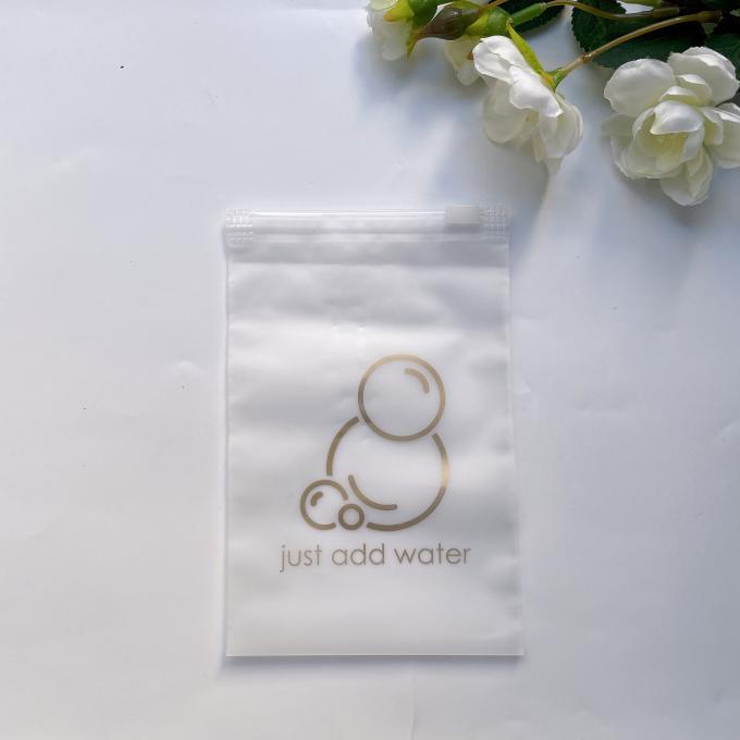 주문 광택이 없는 인쇄 Pe 지퍼 자물쇠 옷과 신발을 위한 많은 지퍼 자물쇠 서리로 덥은 플레스틱 포장 부대 4