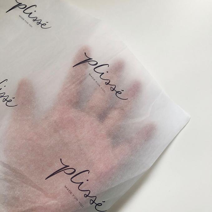 17g 티슈 페이퍼 관례는 개인 로고 의류 포장 및 선물 포장지를 위한 고품질 티슈 페이퍼를 인쇄했습니다 3