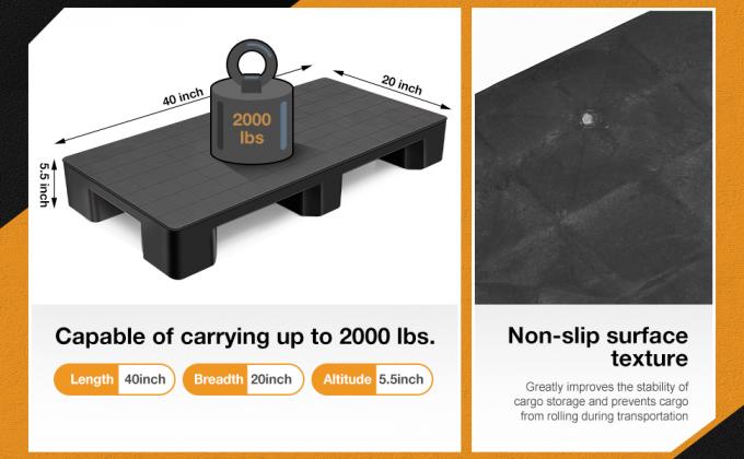 Factory Heavy Duty Grid Tianzi Forklift Logistics Warehouse Moisture Proof Plastic Pallet Recycled Black Plastic Pallet Black Color For Export Disposable Cheap Plastic Pallet Light Duty 1