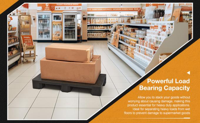 Factory Heavy Duty Grid Tianzi Forklift Logistics Warehouse Moisture Proof Plastic Pallet Recycled Black Plastic Pallet Black Color For Export Disposable Cheap Plastic Pallet Light Duty 3