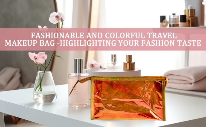Private Label Professional Large Capacity Quilted Zipper Travel Wholesale Custom Printed LOGO Reusable Fashion Shopping Rainbow-Colored Gift Holographic Glossy Layer PVC Tote Bag 2