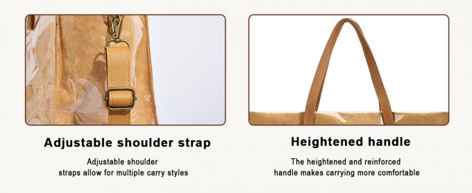 Aesthetic Large Tote Bag - Reusable Beach Tote Bag Waterproof Shoulder Bag For Women Shopping, Gym, Work, Vacation 2