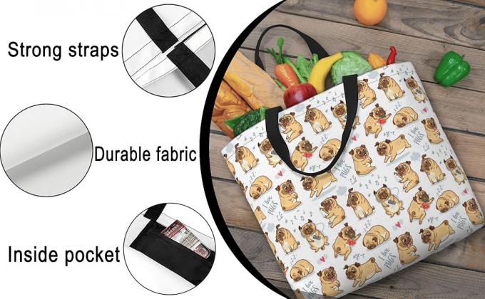 새로운 패션 캔버스 비치 백 여성 숄더백 심플 토트 백 대용량 숄더 핸드백 구매 2