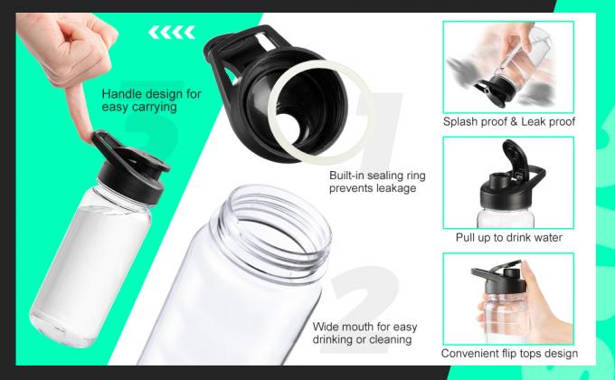 빨대 물병 물통 컵 플라스크 갤런 물병 큰 갤런 물통 보온 물병 압착 재사용 가능한 플라스틱 병 진공 물병 보온병 1