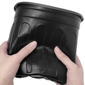 Gallon Plant Nursery Pots,Plastic Pots With Drainage Holes,Garden Flower Container Seedling Pot With White Label For Planting,Cuttings,Transplanting,Home Garden 3