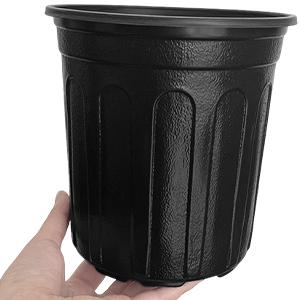 Gallon Plant Nursery Pots,Plastic Pots With Drainage Holes,Garden Flower Container Seedling Pot With White Label For Planting,Cuttings,Transplanting,Home Garden 5