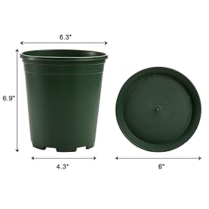 Nursery Pot Plant Grow Sturdy Flower pots in Bulk Price Gallon Durable Nursery Pot Garden Flower Pots Nursery Plant Container Kit With Matching Pallets 1
