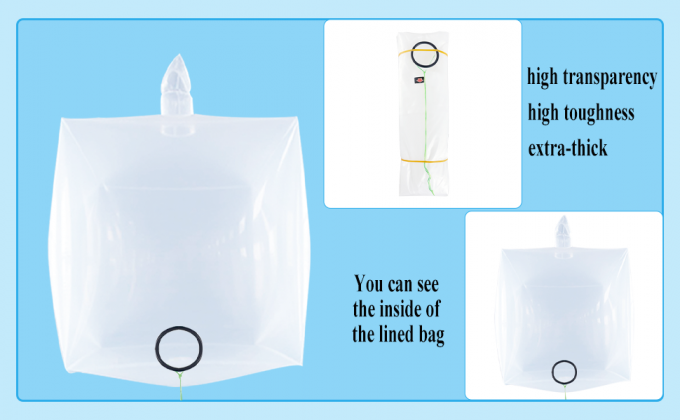 IBC Tote Cover,IBC Water Storage Tank Liner Bag For 275 Gallon,20c Thickness Clear Protective Liner Bags,Protection Accessories For 1000L Rain Catcher Barrel(Only Lining Bag) 1