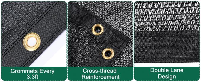 정원 70% 차광막, 내열성 햇빛 가리개 그물 10x20FT 메쉬 타프, HDPE 소재 및 강화 그로밋, 온실, 식물, 퍼걸러 및 뒷마당 파티오 차양용 0