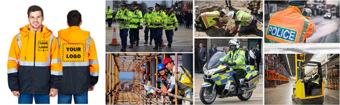 Safety Vest HI VIS Pockets Security High Visibility Reflective Mesh Industrial Security Vest Industrial Reflective Work Vest Reflective Tape Jacket Cycling Running HI VIS Reflective Safety Vest 3