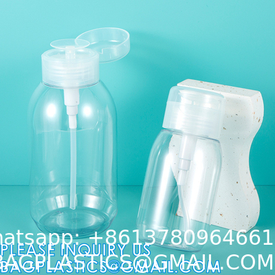 Pump Dispenser, Alcohol Dispenser Lockable Pump Dispenser Bottle for Nail Polish, Makeup Remover Bottles