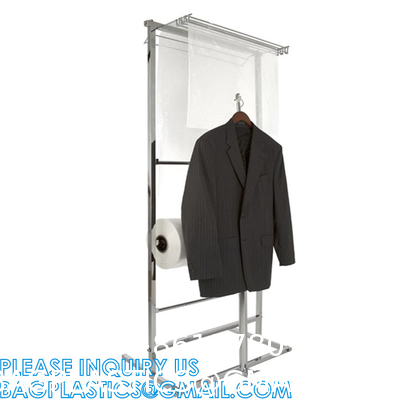 Compostable Dry Cleaning Perforated Clear biodegradable Garment/Laundry/Clothing Bags On Roll, Apparel Covers