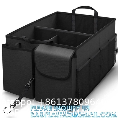 Trunk Organizer Foldable Car Storage Boxes Car Storage Bag, Organizer Multi-Compartment Collapsible Trunk storage