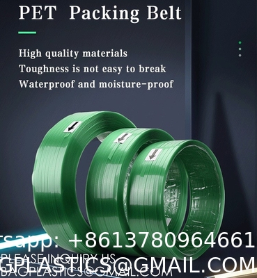 Pet Strap Green Packing Belt PET Packing Band Roll Straps PET Strap, Heavy Duty Packaging Strapping Banding Roll