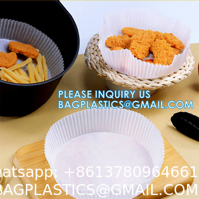 Air Fryer Disposable Paper Liner Reusable Air Fryer Liners, Round Air Fryer Parchment Paper, Non-Stick Food Grade