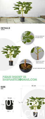 1.3m Potted Oak Tree Bonsai Faux House Plants For Home Decor Artificial Rubber Ficus Greenery Home Sets