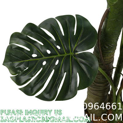 Artificial Monstera Deliciosa Plant, 5ft Potted Faux Tree with 15 Verdant Fake Leaves, Swiss Cheese Plant for Home